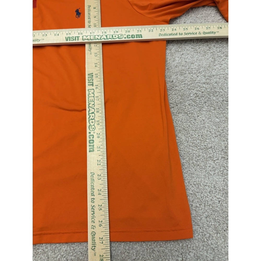 Polo Ralph Lauren Polo Golf Bellagio 1/4 Zip Orange Long Sleeve Pullover Size XL - Picture 5 of 6